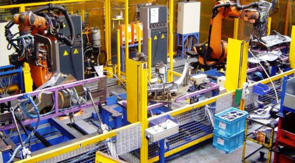 Robotic welding cell C and D