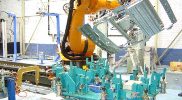 Robotic welding for Sunroof Assembly